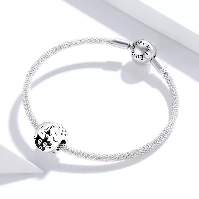 (resim) Pandora tarzı hayalet kale Charm - SCC1615 - Görüntüle 3
