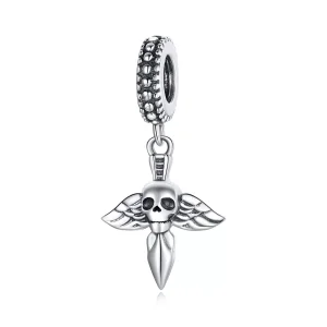(resim) Pandora tarzı Kafatası Sallantılı Charm - SCC1778