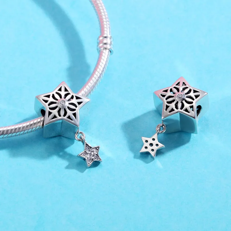 (resim) Pandora tarzı Kar Yıldızı Charm - SCC371 - Görüntüle 5