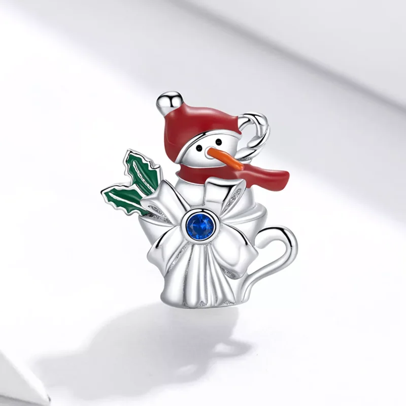 (resim) Pandora tarzı Kardan Adam Kupası Charm - BSC373 - Görüntüle 2