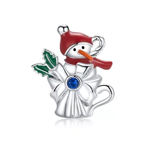 Pandora tarzı Kardan Adam Kupası Charm - BSC373 (resim) Pandora tarzı Kardan Adam Kupası Charm - BSC373