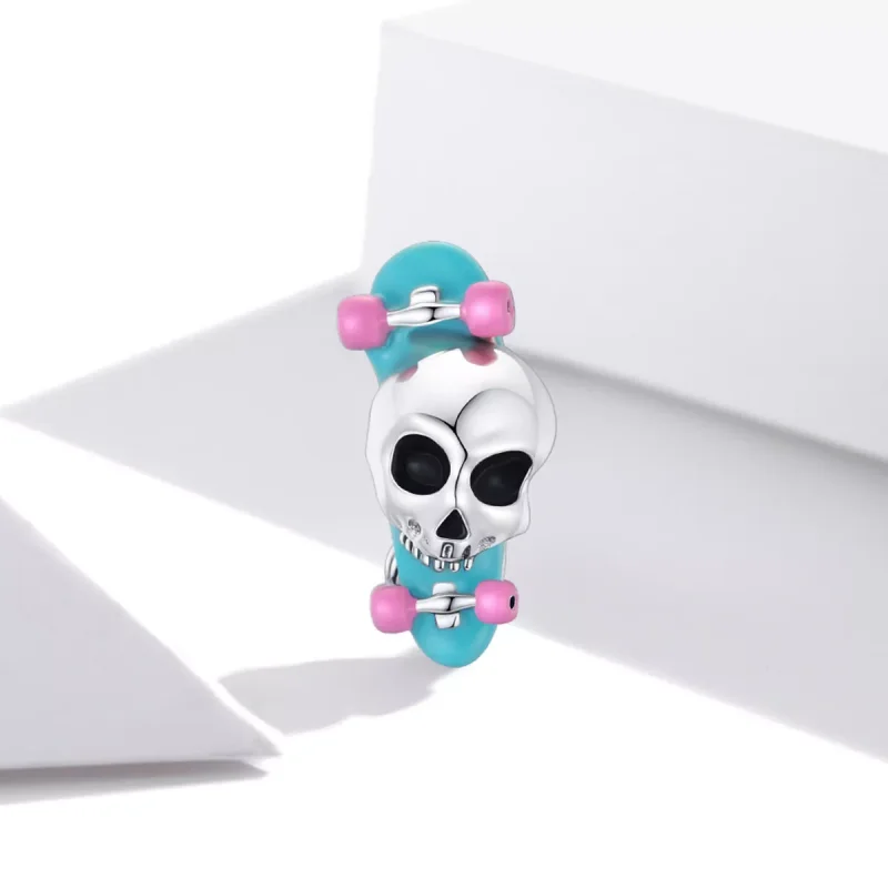 (resim) Pandora tarzı Kaykay İskeleti Charm - SCC1911 - Görüntüle 2