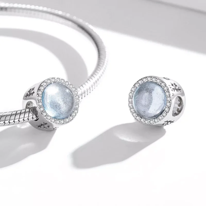 (resim) Pandora tarzı Noel arifesinde kar Charm - SCC2040 - Görüntüle 4