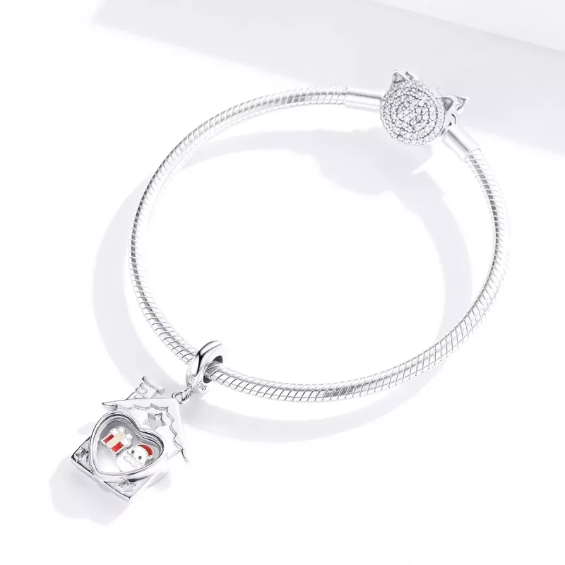 (resim) Pandora tarzı Noel baba Sallantılı Charm - SCC1357 - Görüntüle 2