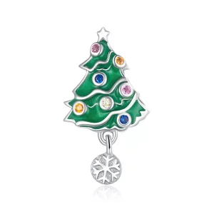(resim) Pandora tarzı Renkli Noel ağacı Charm - BSC374