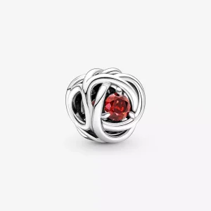 (resim) PANDORA Temmuz Gerçek Kırmızı Sonsuzluk Halkası Takı - 790065C01