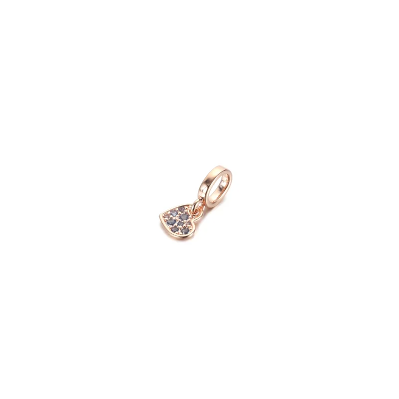 (resim) Açık Mavi Pavé Yatık Kalp Sallantılı Charm - 789404C01 - Görüntüle 2