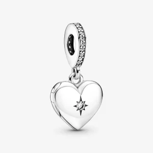 (resim) Açılabilir Kalp Madalyon Sallantılı Charm - 799537C01