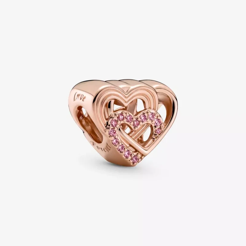 (resim) Birbirini Saran Aşk Kalpleri Charm - 789529C01