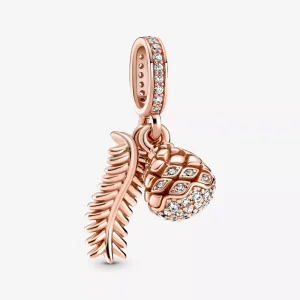 (resim) Işıltılı Çam Kozalağı Sallantılı Charm - 789557C01