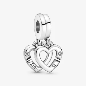 (resim) Kız Kardeş Kalpleri Sallantılı Charm - 799538C01