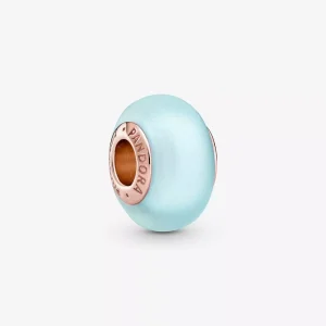 Mat Mavi Murano Cam Charm - 789420C00 (resim) Mat Mavi Murano Cam Charm - 789420C00