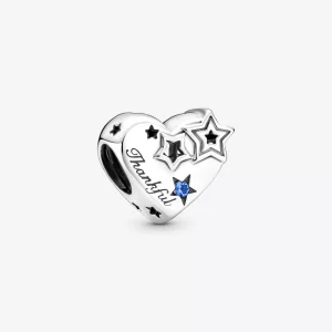 (resim) Minnettar Kalp ve Yıldızlar Charm - 799527C01
