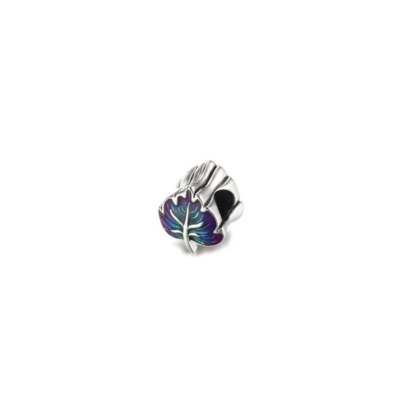 (resim) Mor ve Yeşil Yaprak Charm - 799542C01 - Görüntüle 2