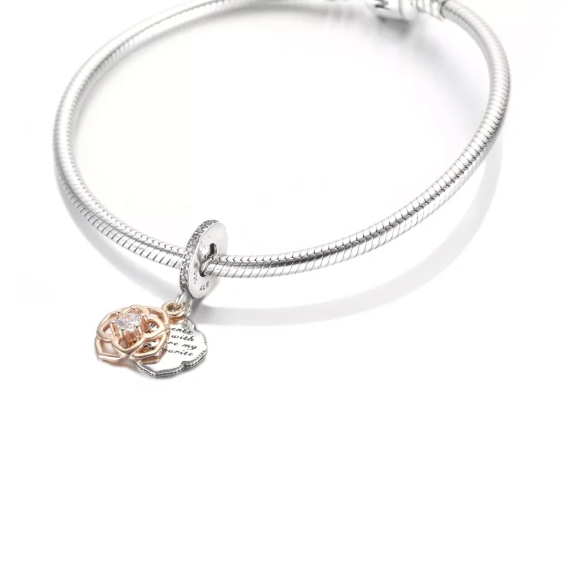(resim) Pandora iki renkli gül Sallantılı Charm - 789373C01 - Görüntüle 5