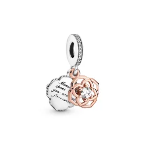 (resim) Pandora iki renkli gül Sallantılı Charm - 789373C01