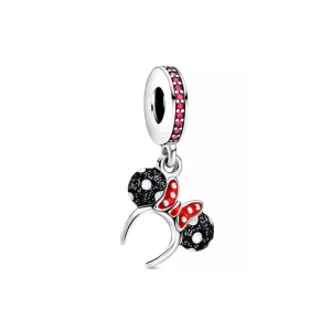 (resim) Pandora Minnie Mouse Siyah Beyaz Kulak Bandı Sallantılı Charm - P400942464791