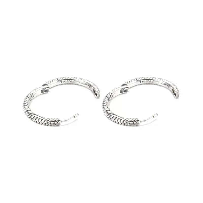 (resim) Pandora Moments Charm Halka Küpe - 299532C00 - Görüntüle 3