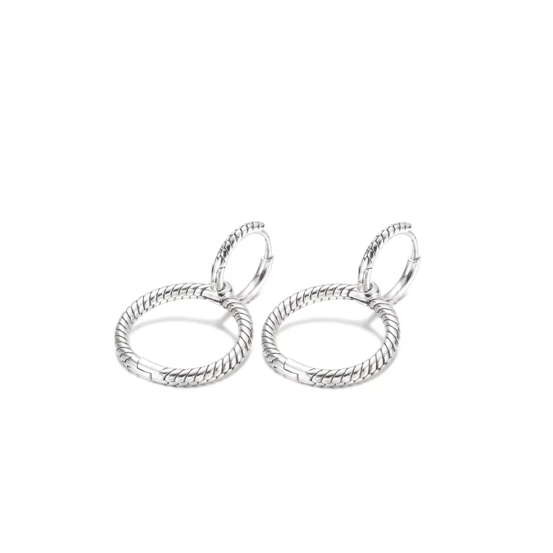 (resim) Pandora Moments Charm Çift Halkalı Küpe - 299562C00 - Görüntüle 2