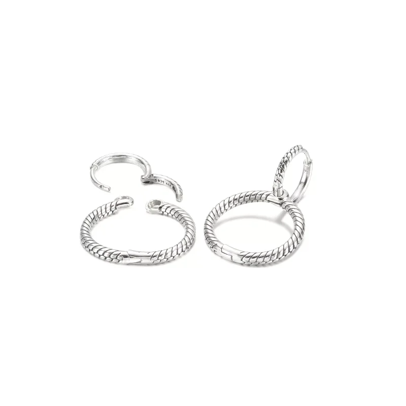 (resim) Pandora Moments Charm Çift Halkalı Küpe - 299562C00 - Görüntüle 3