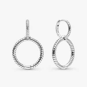 (resim) Pandora Moments Charm Çift Halkalı Küpe - 299562C00