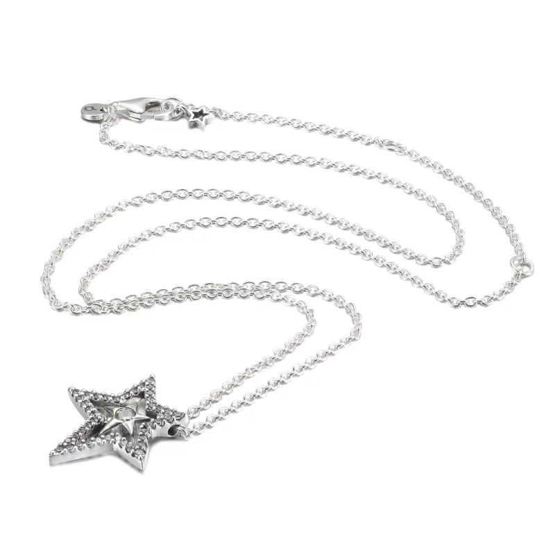 (resim) Pandora Pavé Asimetrik Yıldız Kolye - 390020C01 - Görüntüle 5