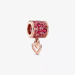 Pandora Pavé Freehand Kalp Fıçısı Charm - 789548C01 (resim) Pandora Pavé Freehand Kalp Fıçısı Charm - 789548C01