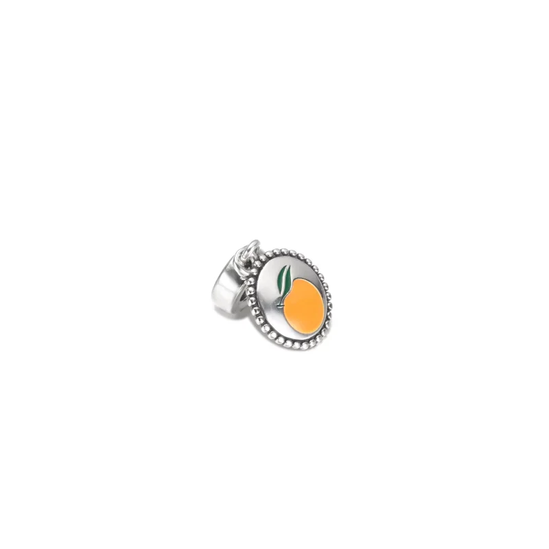 (resim) Pandora Turuncu motifli yuvarlak Sallantılı Charm - 791169C00_E026 - Görüntüle 4