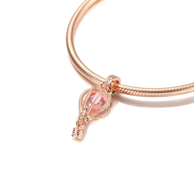 (resim) Parıltılı Pembe Sıcak Hava Balonu Sallantılı Charm - 789434C01 - Görüntüle 5