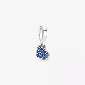 (resim) Yıldız Mavisi Pavé Kalp Sallantılı Charm - 799404C01