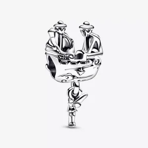 (resim) PANDORA Disney Tinker Bell & Captain Hook's Pirate Ship Charm - 792521C00