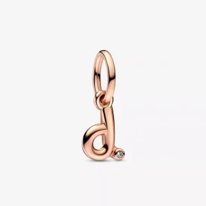 (resim) PANDORA Harf D Script Alfabesi Asılı Charm - 782534C01