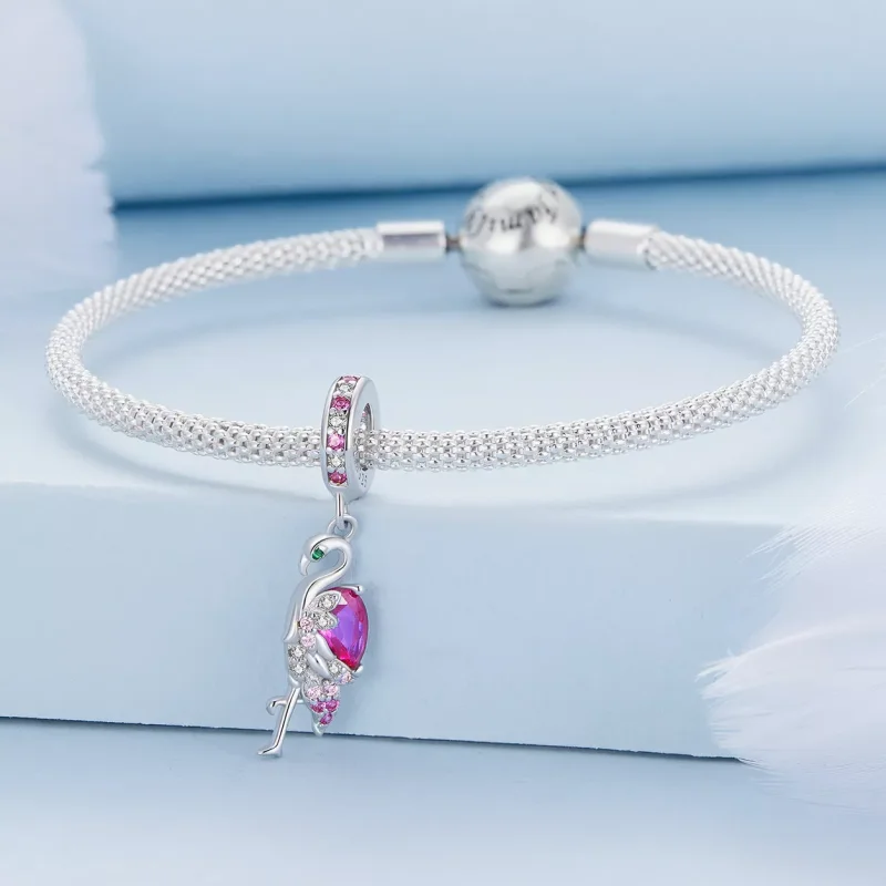 (resim) Pandora Stil Flamingo Sembolü - BSC833 - Görüntüle 3
