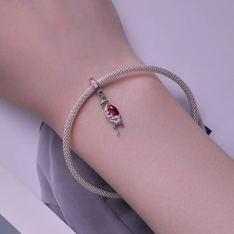 (resim) Pandora Stil Flamingo Sembolü - BSC833 - Görüntüle 5