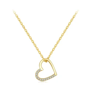 (resim) Pandora Stili 14K Kalp Kolye - SCN347-B