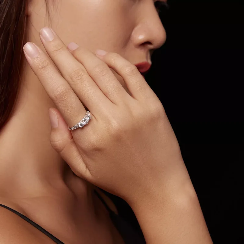 (resim) Pandora Stili 3 Taş Yüzük - MSR009 - Görüntüle 7