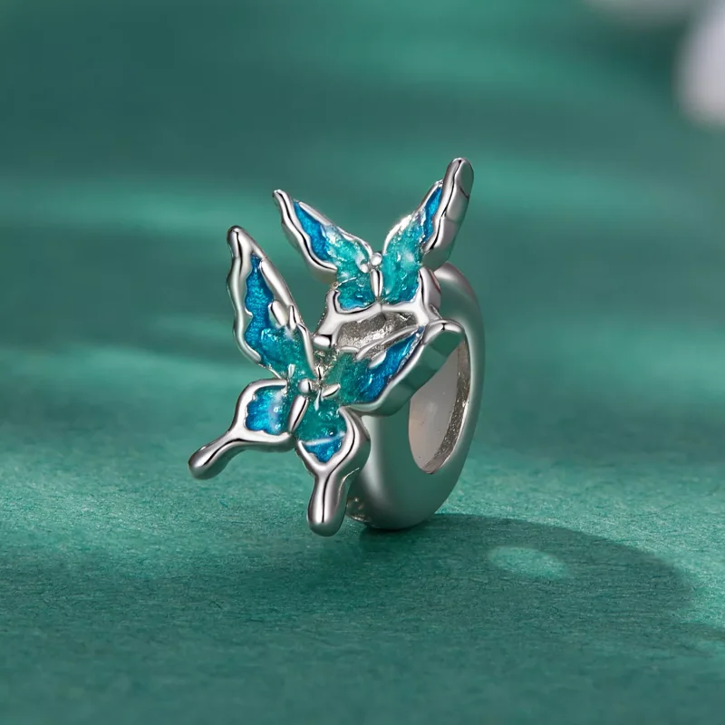 (resim) Pandora Stili Kelebek Spacer Charm - BSC789 - Görüntüle 2