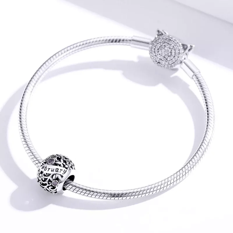 (resim) Pandora Stili Şubat Doğum Taşı - SCC1385-2 - Görüntüle 2