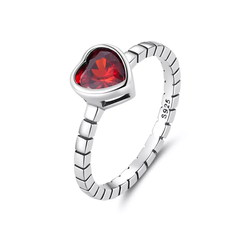 (resim) Pandora Stili Yükseltilmiş Kalp Yüzük - SCR950 - Görüntüle 4