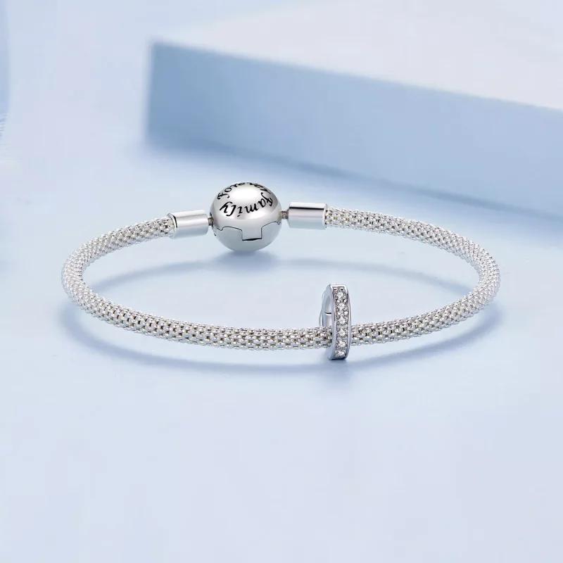 (resim) Pandora tarzı Şeffaf Parlayan Aralık Dolgusu Charm - BSC886 - Görüntüle 5