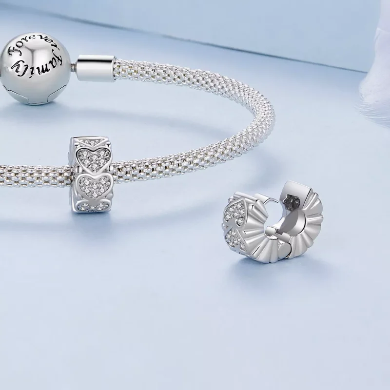 (resim) Pandora tarzı Kalp Spacer - BSC885 - Görüntüle 4