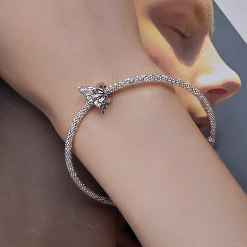 (resim) Pandora Tarzı Kelebekler Spacer Charm - BSC823 - Görüntüle 7