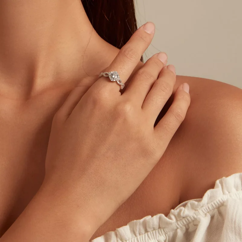 (resim) Pandora tarzı Klasik Zarafet Yüzük Clear Cz - BSR352 - Görüntüle 5