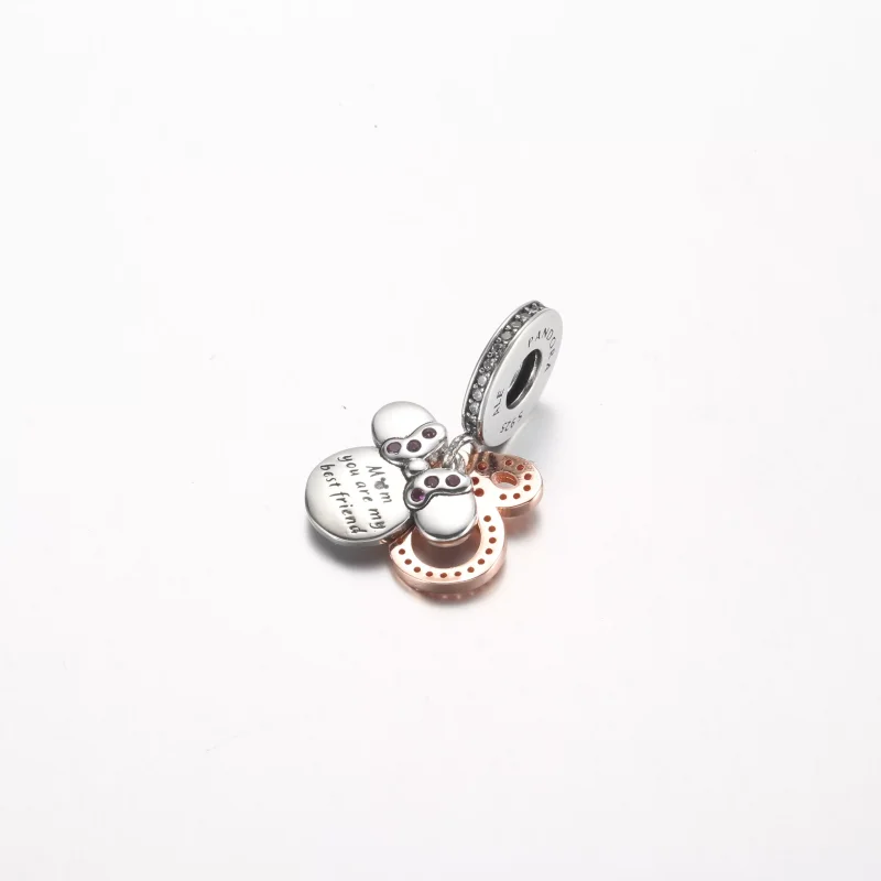 (resim) Pandora Disney Minnie Mouse Silhouette Çift Asılı Şanslılık Boncuk - 782615C01 - Görüntüle 3