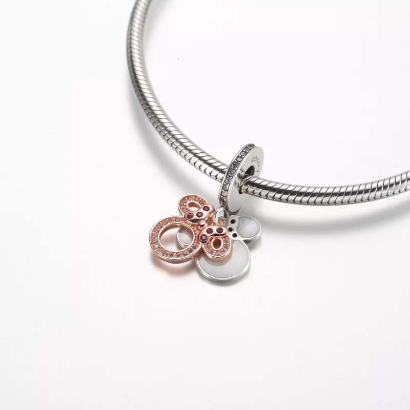 (resim) Pandora Disney Minnie Mouse Silhouette Çift Asılı Şanslılık Boncuk - 782615C01 - Görüntüle 4
