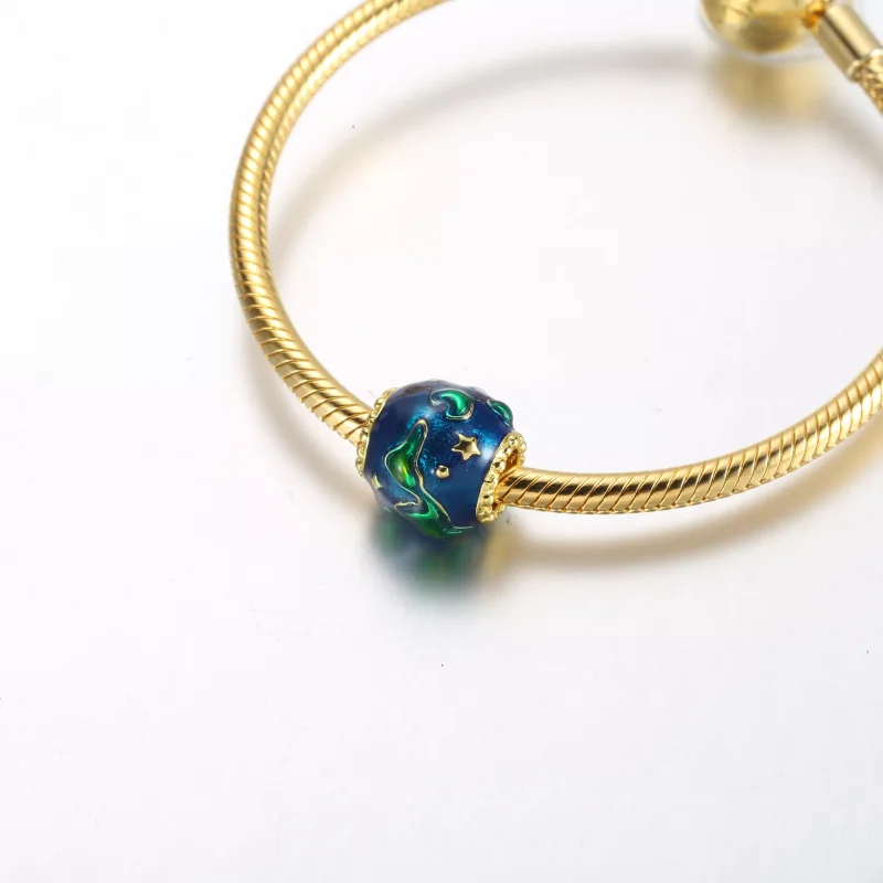 (resim) Pandora Earth 14k altın kaplama künye - 762431C01 - Görüntüle 5