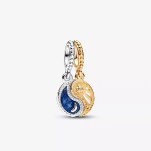 (resim) Pandora İki Tonlu Bölünebilir Güneş & Ay Asılı Şanslı Bilezik - 762678C01