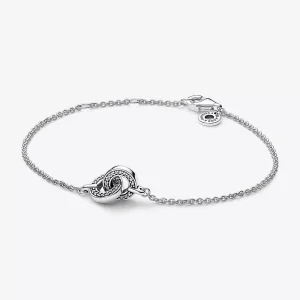 (resim) Pandora İmza İç İçe Geçmiş Pavé Zincir Bilezik - 592742C01