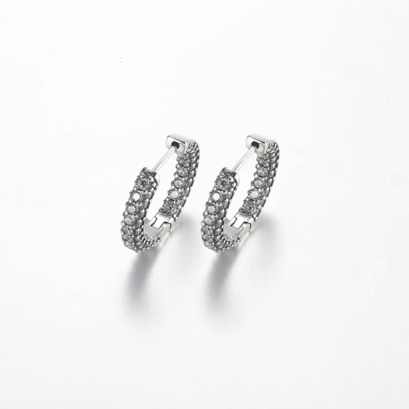 (resim) Pandora Timeless Pavé Tek Sıra Halka Küpe - 292624C01 - Görüntüle 2