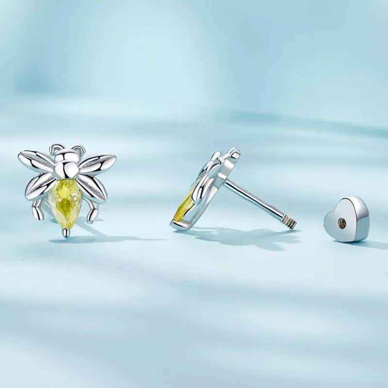 (resim) Pandora Stil Arı İki Yönlü Küpe - SCE1580 - Görüntüle 3